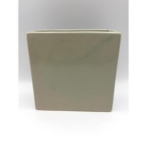 Vintage Light Green Square Vase